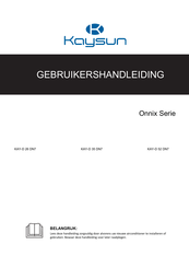 Frigicoll Kaysun Onnix Series Gebruikershandleiding