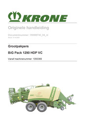 Krone 1050369 Handleiding