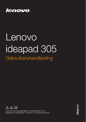 Lenovo ideapad 305-15IBY Gebruikershandleiding