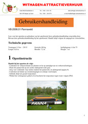 Withagen-Attractieverhuur VB-2008.01 Pannaveld Gebruikershandleiding