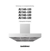 Gaggenau AI 543-120 Bedienings- En Montagehandleiding