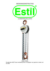 Estil EXEST-220 1 Bedieningsinstructies