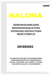 Salora 28HSB5002 Gebruiksaanwijzing