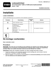 Toro Groundsmaster 3300 Series Installatie-Instructies