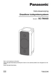 Panasonic SC-TMAX5 Gebruiksaanwijzing