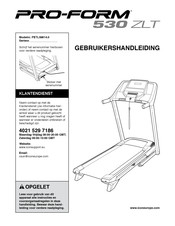 Pro-Form 530 ZLT Gebruikershandleiding