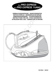 TEFAL PRO EXPRESS TURBO Gebruiksaanwijzing