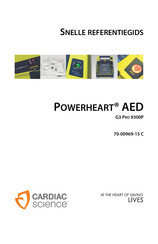 Cardiac Science POWERHEART AED G3 PRO 9300P Snelle Referentiegids