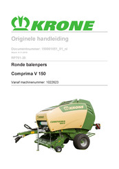 Krone Comprima V 150 Originele Handleiding