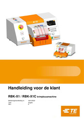 TE RBK-X1C Handleiding