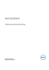 Dell E2223HV Gebruikershandleiding