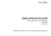 Kalfire GP105/55C Gebruikersinstructie