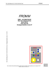 Fromm FS310 Series Handleiding