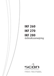 SCAN domestic IKF 260 Gebruiksaanwijzing