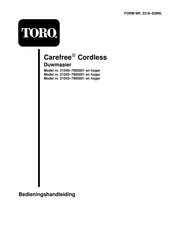 Toro Carefree Bedieningshandleiding