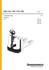 Jungheinrich EJE 118 Gebruiksaanwijzing