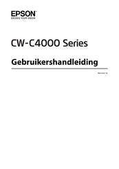 Epson CW-C4000 Series Gebruikershandleiding