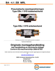 EBRO ARMATUREN EB 1 SYD Series Montagehandleiding