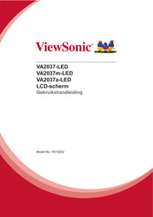 ViewSonic VA2037a-LED Gebruikshandleiding