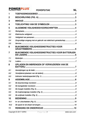 Powerplus POWDPG7540 Gebruikershandleiding