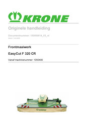 Krone EasyCut F 320 CR Handleiding