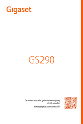 Gigaset GS290 Gebruiksaanwijzing