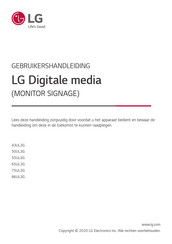 LG 43UL3G Gebruikershandleiding