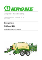 Krone BiG Pack 1290 Handleiding