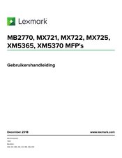 Lexmark XM5365 Gebruikershandleiding