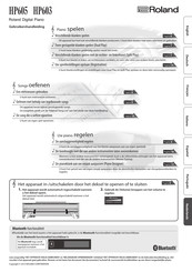 Roland HP605 Gebruikershandleiding