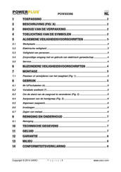 Powerplus POWX0396 Handleiding