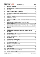 Powerplus POWDPG7546 Gebruikershandleiding