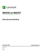 Lexmark MX317 Gebruikershandleiding