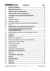 Powerplus POWC1071 Handleiding