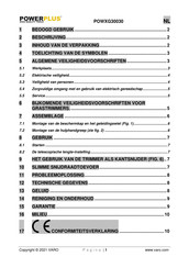 Powerplus POWXG30030 Handleiding