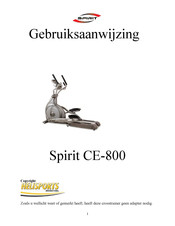 Spirit CE-800 Gebruiksaanwijzing