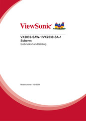 ViewSonic VX2039-SAW-1 Gebruikshandleiding