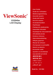 ViewSonic VX2640w Gebruikshandleiding