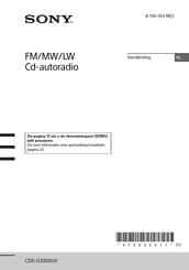 Sony CDX-G3300UV Handleiding