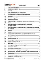 Powerplus POWDPG7561 Gebruiksaanwijzing