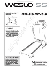 Weslo S5 Gebruiksaanwijzing