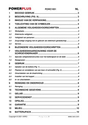 Powerplus POWC1051 Gebruiksaanwijzing