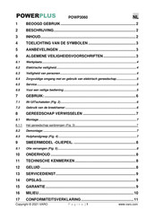 Powerplus POWP3060 Gebruiksaanwijzing