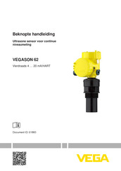Vega VEGASON 62 Beknopte Handleiding