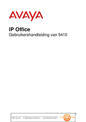 Avaya IP Office 5410 Gebruikershandleiding