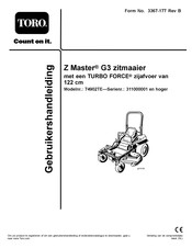 Toro Z Master Gebruikershandleiding