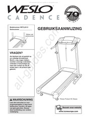 Weslo WETL20131 Gebruiksaanwijzing