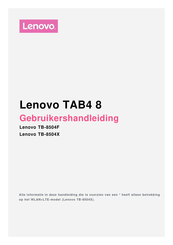 Lenovo TB-8504X Gebruikershandleiding