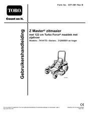 Toro 74141TE Gebruikershandleiding