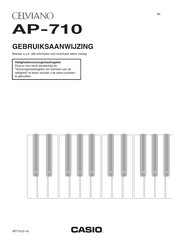 Casio CELVIANO AP-710 Gebruiksaanwijzing